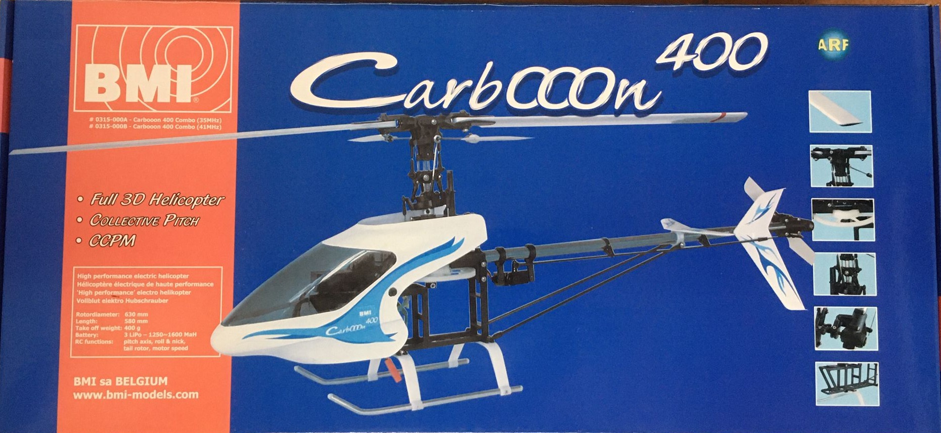 BMI 400 Carbon RC helikopter (RTF)