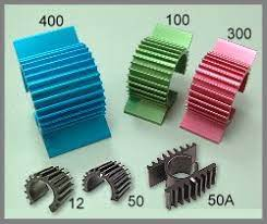 Heat sink 23mm 380 motor blauw