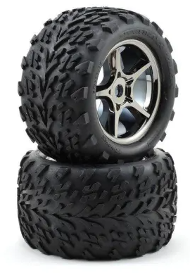 Wheel & tire zwrt chroom (2 stuks in verpakking)