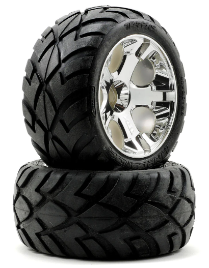 Wheel & tire 2,8 inch front chroom (2 stuks in verpakking)