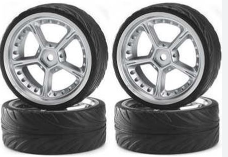 Wheel & tire chroom (4 stuks in verpakking)