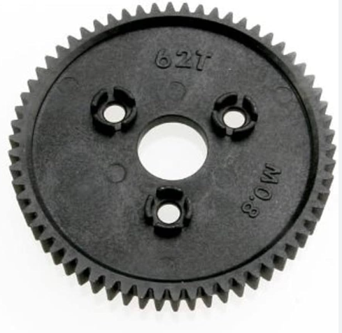 Spur gear 62T, 0.8 metric pitch