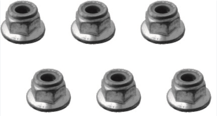 Flange lock nut M4 (6 st in verpakking)