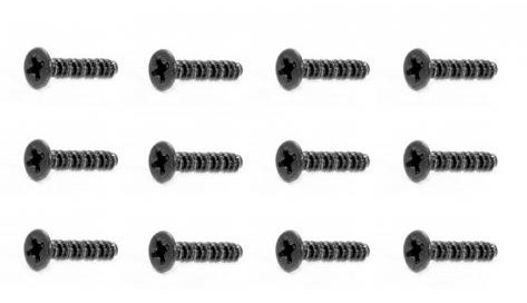 Counter sunk self tapping screw 2 x 15 mm(12 st inverpakking)