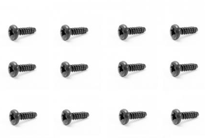 Round head self tapping screw 2,6 x8 mm (12 st in verpakking)