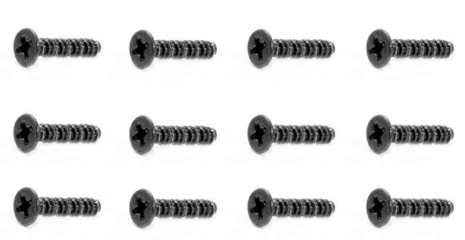 Counter sunk self tapping screw 2,6 x 8 mm (12 st in verpakking)