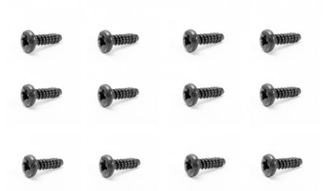 Round head self tapping screw 2,6 x10 mm (12 st in verpakking)