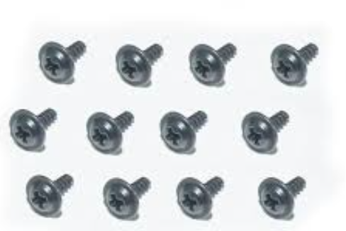 Flange head self tapping screw 2,6x 8 mm(12 st in verpakking)