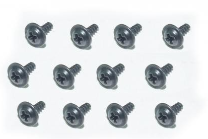 Flange head self tapping screw 2 x 6 mm (12 st in verpakking)