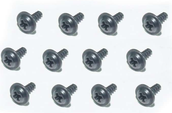 Flange head self tapping screws 2,3 x 8 mm (12 st in verpakking)