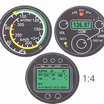 Cockpit instrumeneten 1:4 schaal