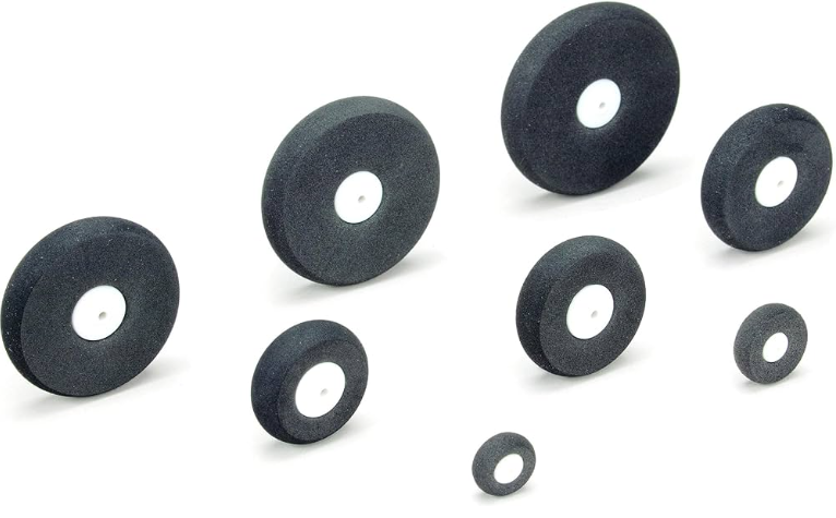 Wiel 15 mm rubber (2 st in verpakking)