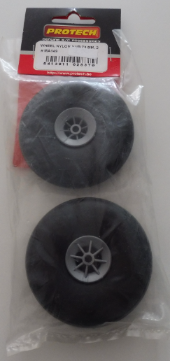 Wiel 19 mm rubber