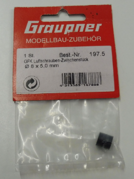 GRP propeller hup rond 8x5,0mm (bus)